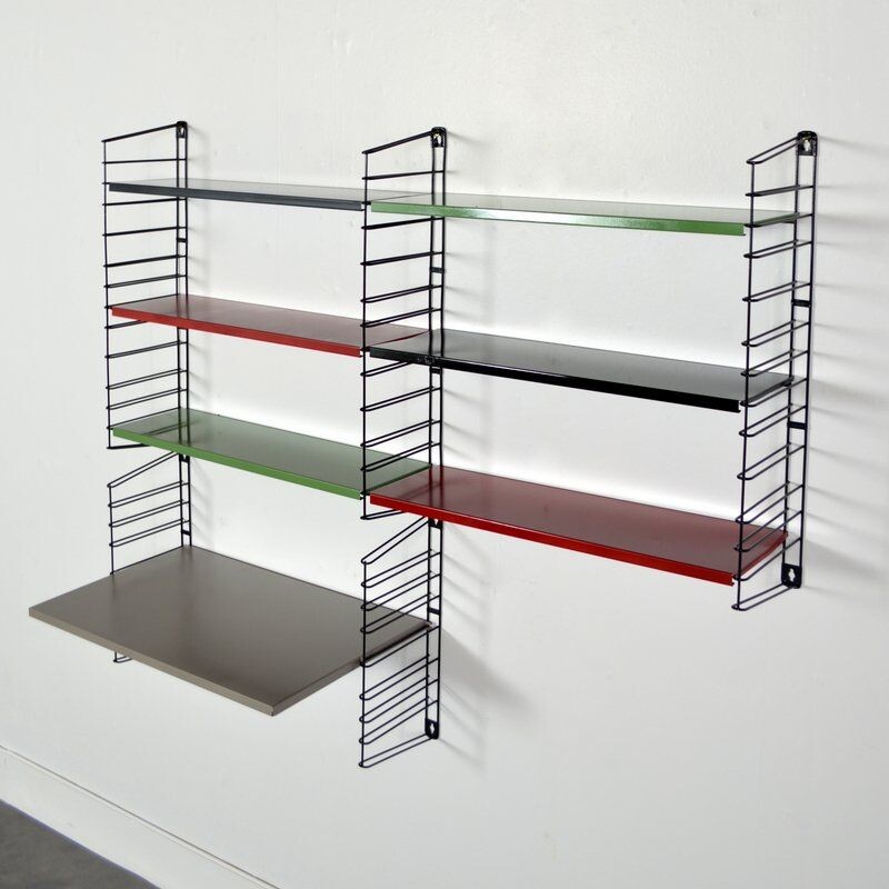 Large vintage shelf wall by Dekker for Tomado Holland