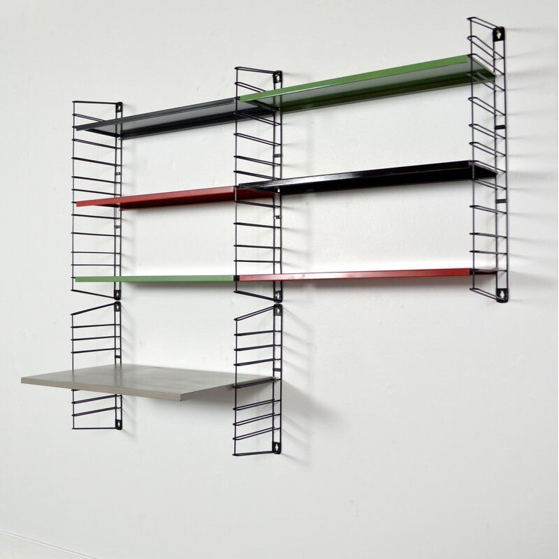 Large vintage shelf wall by Dekker for Tomado Holland