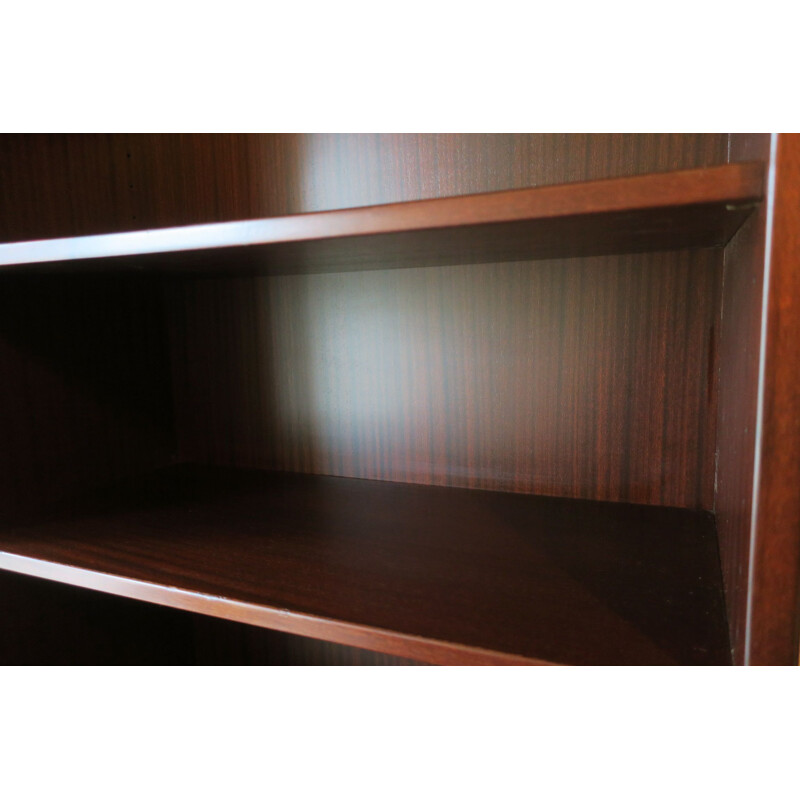 Poul Hundevad Danish Narrow Mahogany Bookshelf