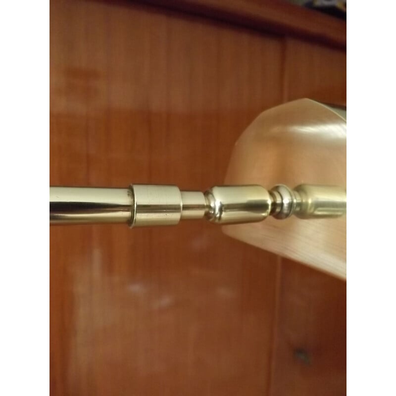 Vintage modernist lamp in brass