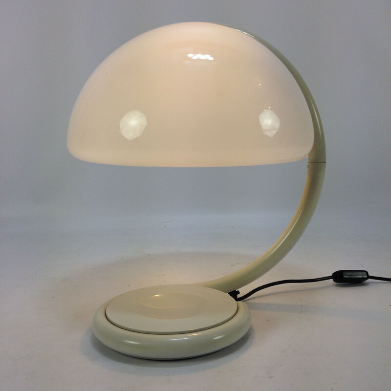 Lampe de table vintage "Serpente" par Elio Martinelli