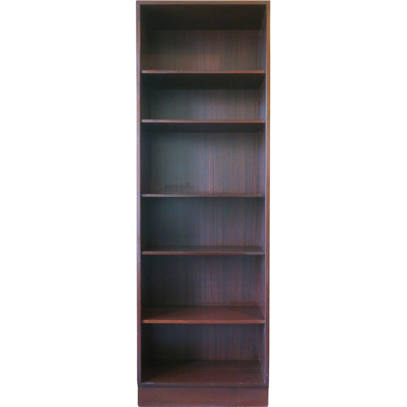 Poul Hundevad Danish Narrow Mahogany Bookshelf