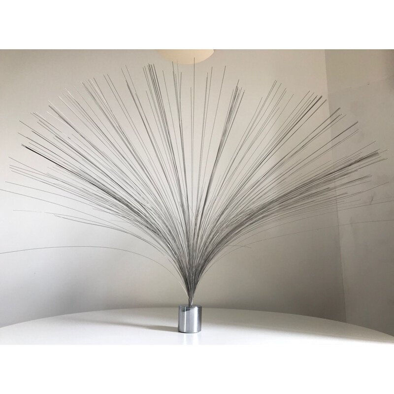 Vintage sculpture in metal by Bertoia