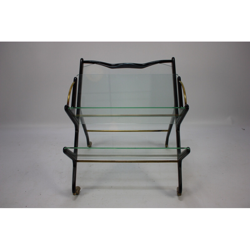 Vintage Italian magazine rack by Ico Parisi