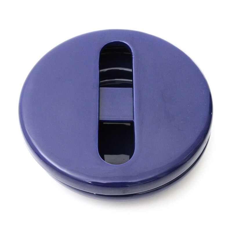 Blue ceramic ashtray by Boccato Gigante Zambusi for Sicart, 1960s