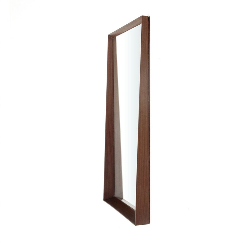 Vintage italian teak mirror 