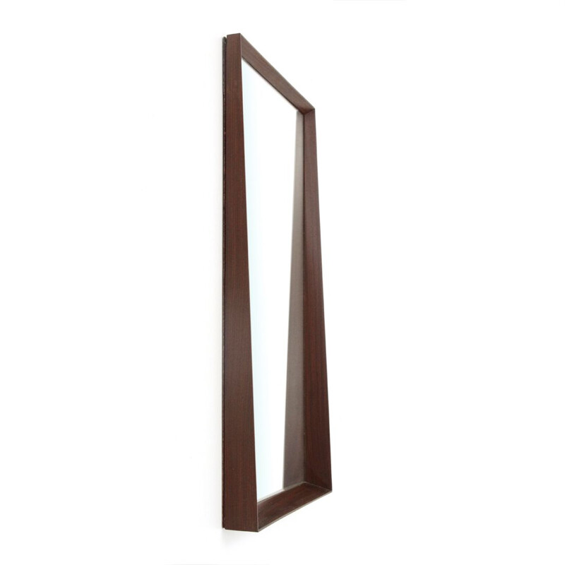 Vintage italian teak mirror 