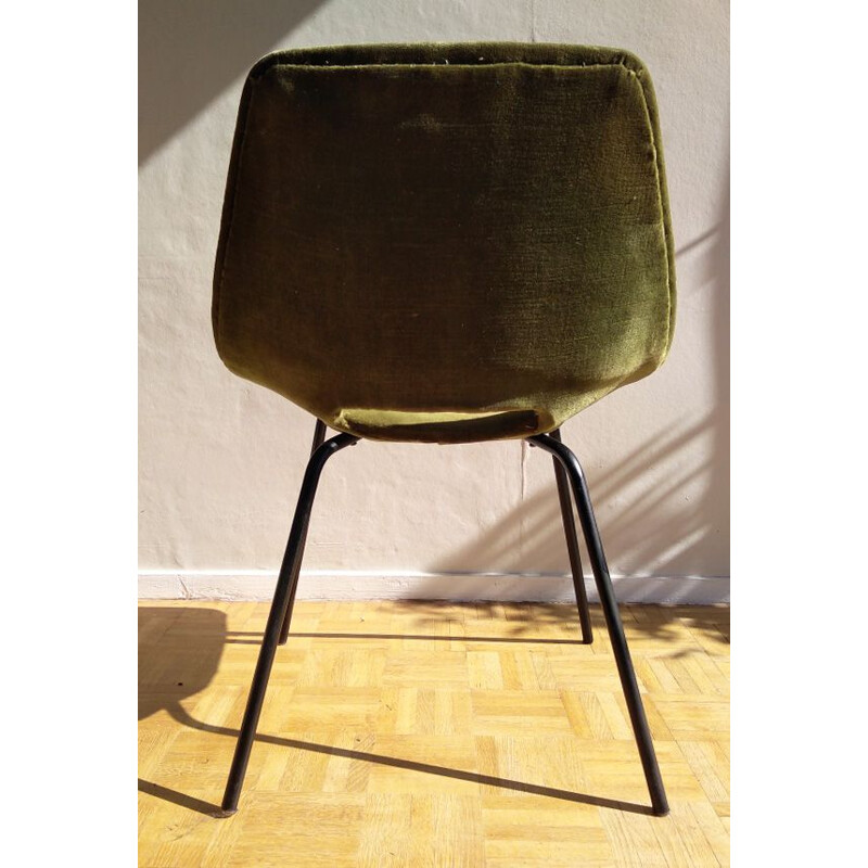 Vintage "Tonneau" Chair by Pierre Guariche for Steiner