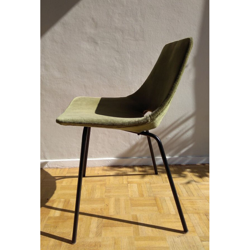 Vintage "Tonneau" Chair by Pierre Guariche for Steiner