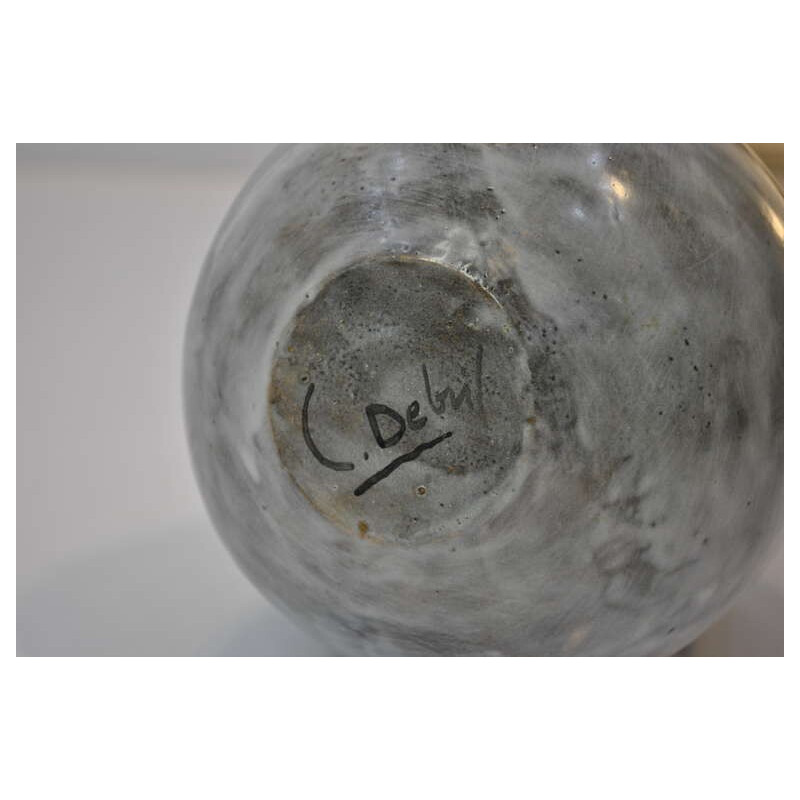 Vase in enamelled ceramic, Claire DEBRIL - 1990s