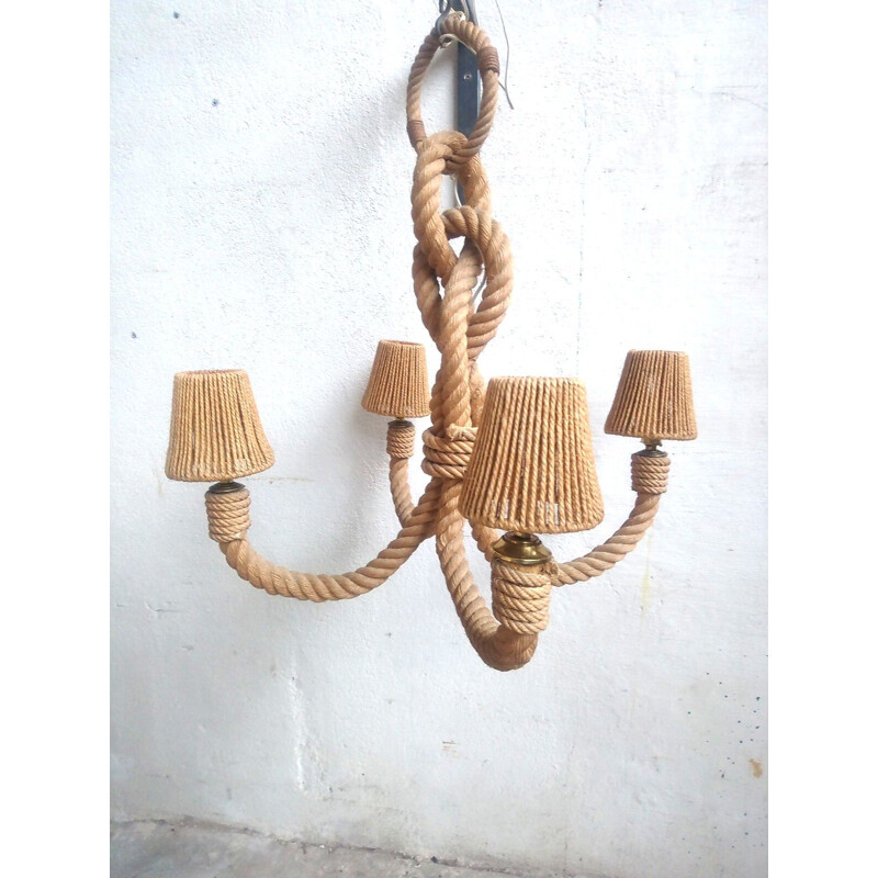 Vintage hanging lamp by Adrien Audoux and Frida Minet