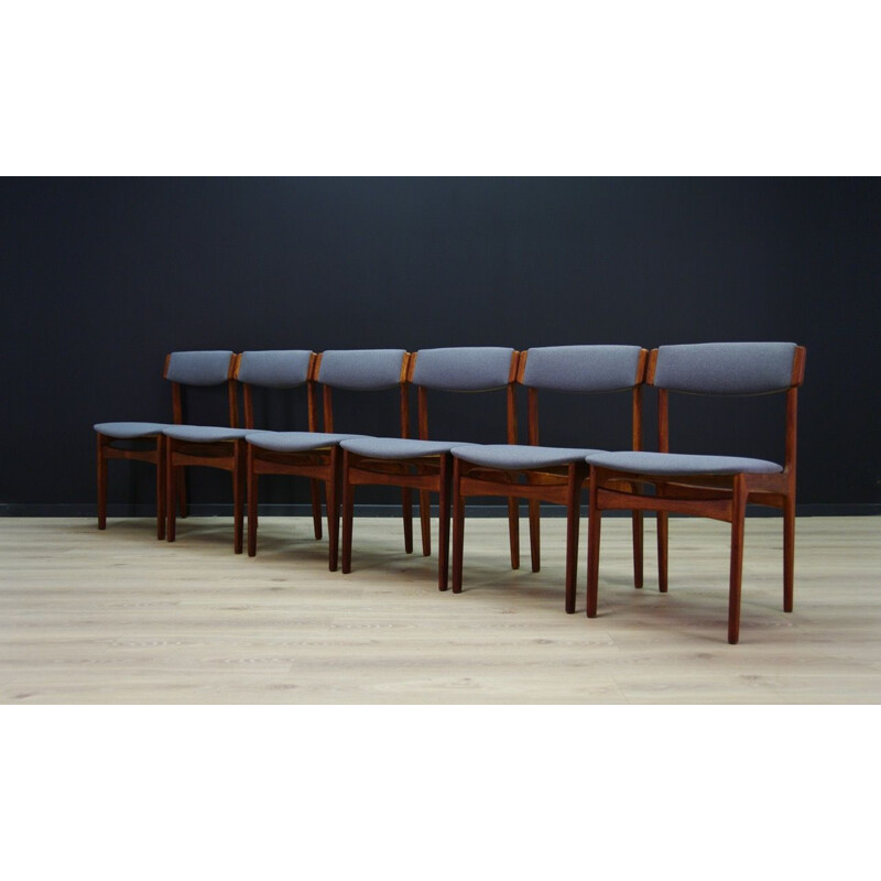 Set of 6 danish vintage chairs by Bundgaard Rasmussen