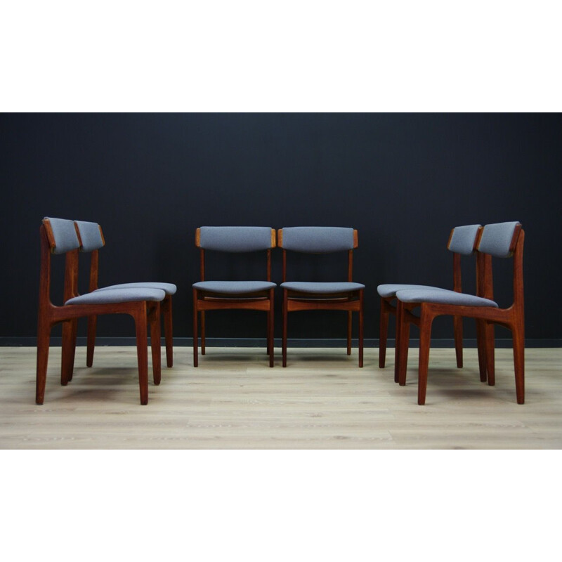 Set of 6 danish vintage chairs by Bundgaard Rasmussen