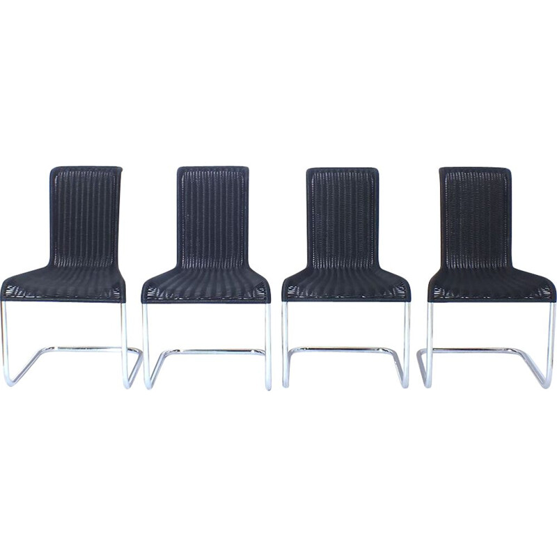 Suite de 4 chaises Vintage par Breuer et Bruchausen