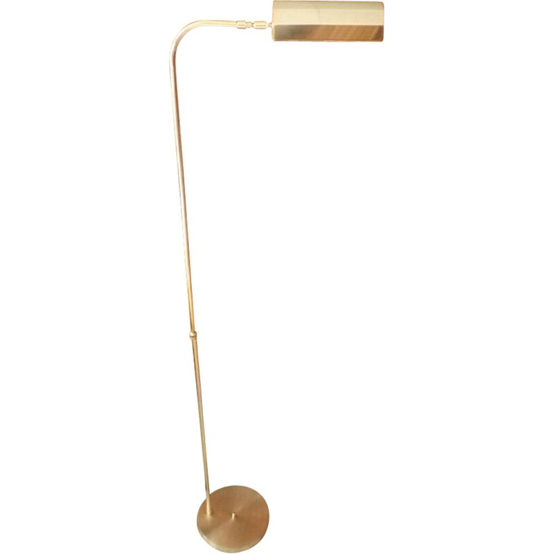 Vintage modernist lamp in brass