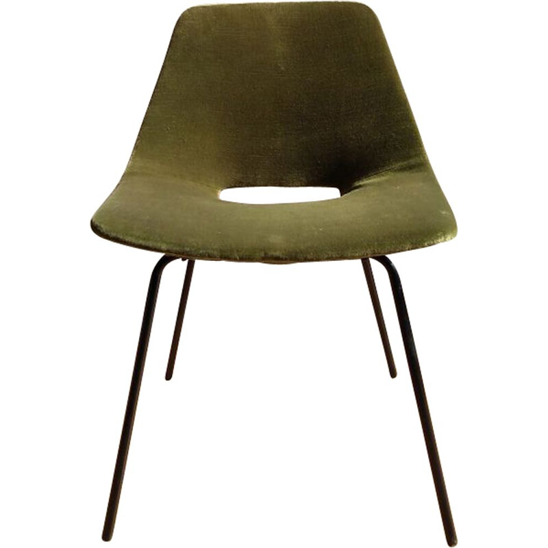 Vintage "Tonneau" Chair by Pierre Guariche for Steiner
