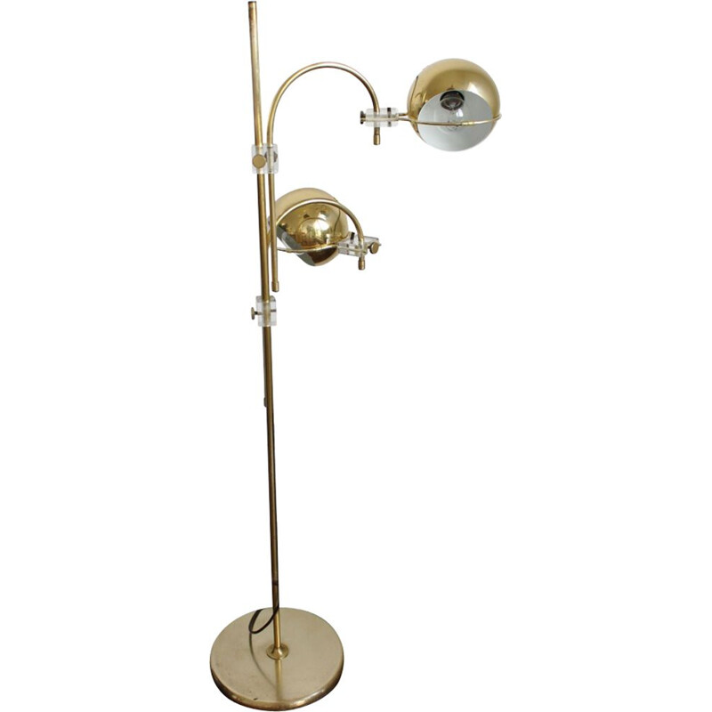 German vintage "Spage Age" two-arm floor lamp