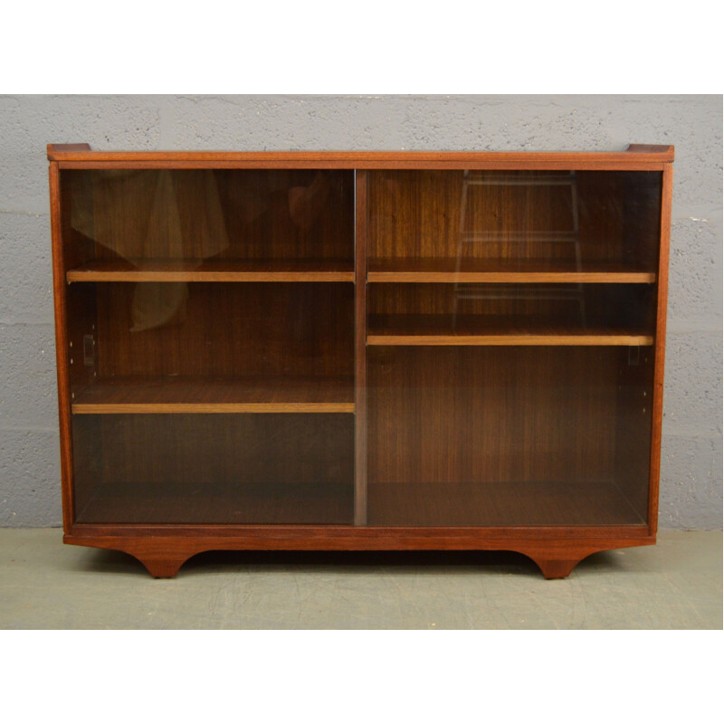 Vintage Teak and Glass Display Cabinet-Bookcase by Meredrew