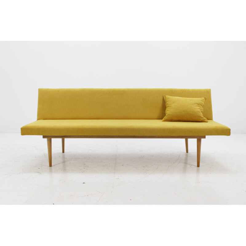 Vintage yellow sofa by Miroslav Navrátil