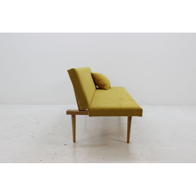 Vintage yellow sofa by Miroslav Navrátil