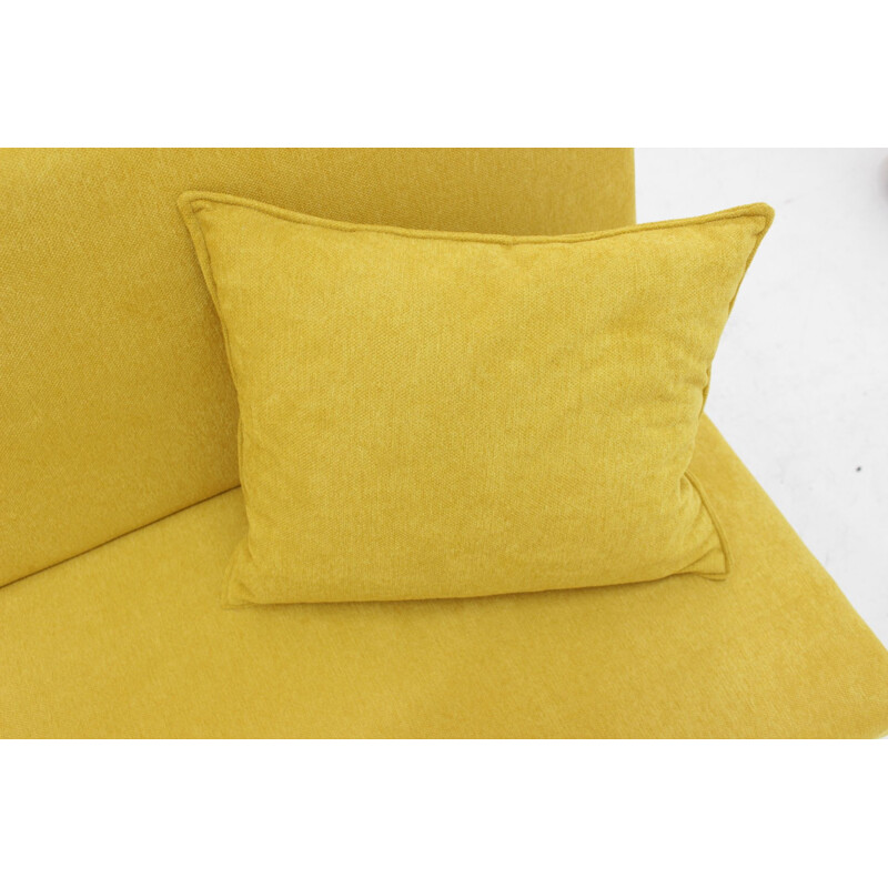 Vintage yellow sofa by Miroslav Navrátil