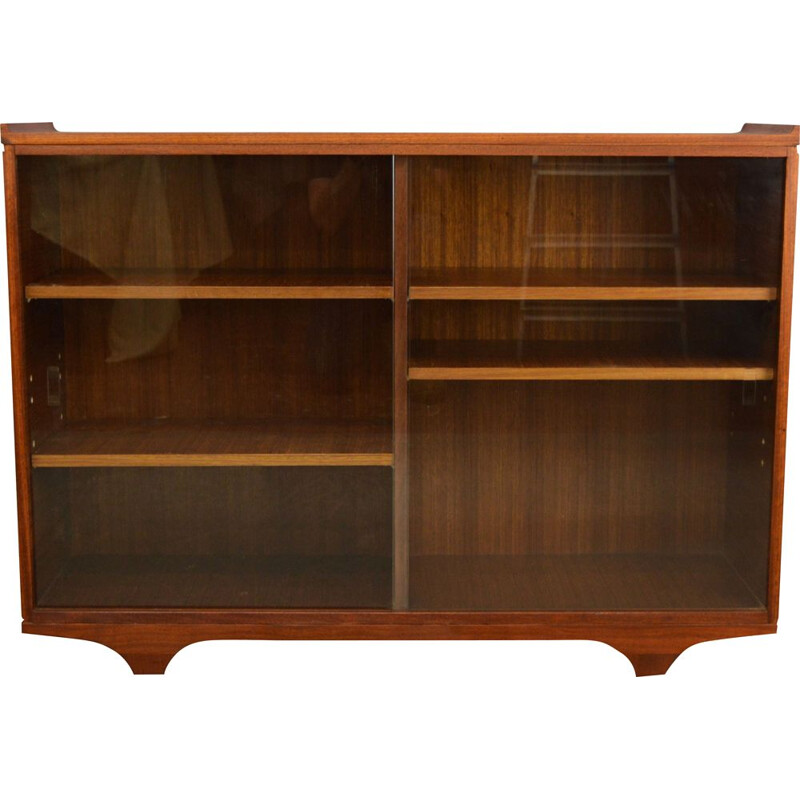 Vintage Teak and Glass Display Cabinet-Bookcase by Meredrew