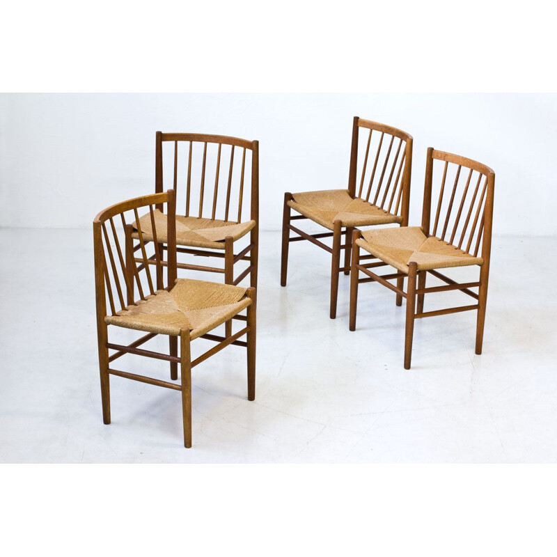 Suite de 4 Chaises Vintage par Jørgen Baekmark pour FDB Møbler