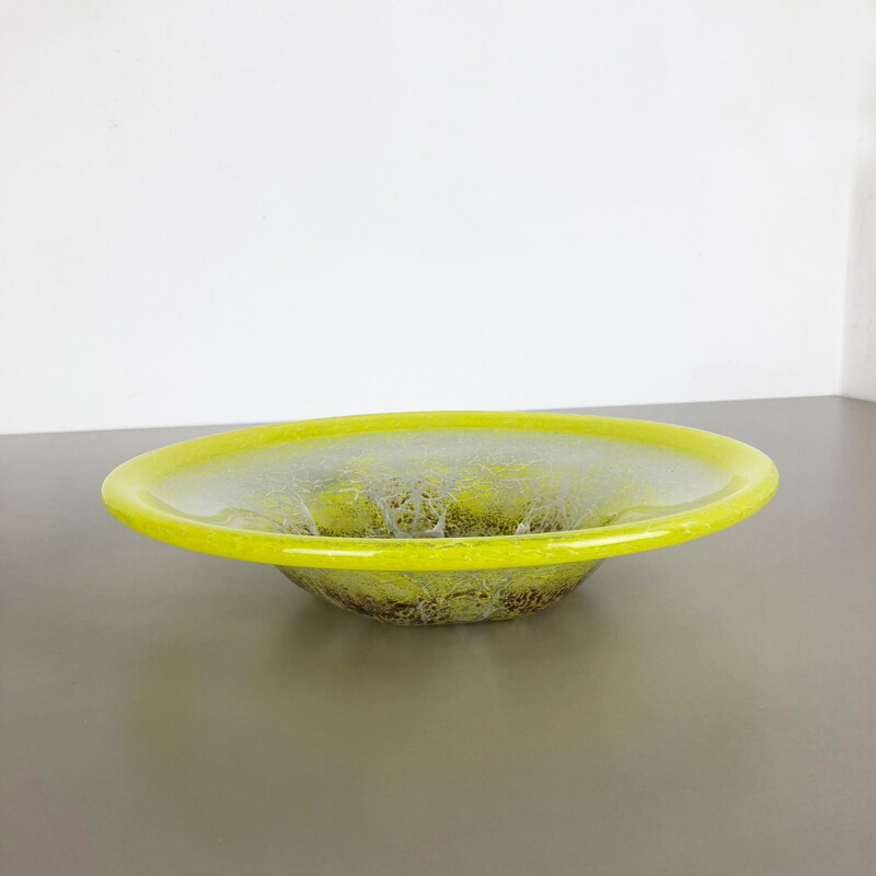 Vintage Glass bowl "Bauhaus" by Karl Wiedmann for WMF Ikor