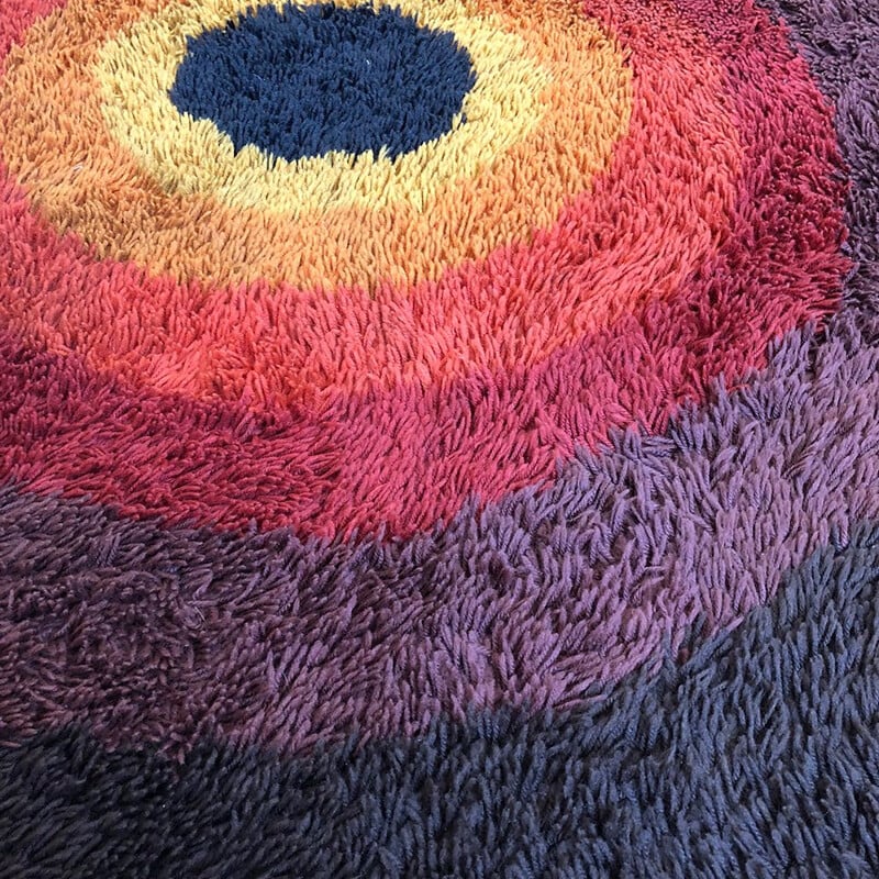 Tapis Vintage multicolore en laine "Rya" par Desso