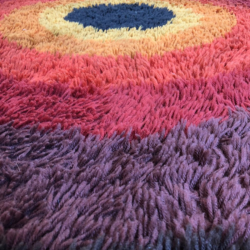 Multicolor Vintage rug in wool "Rya" by Desso