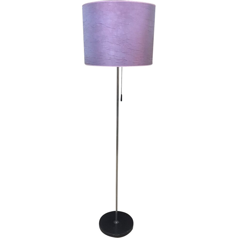 Purple vintage lamp with circular base