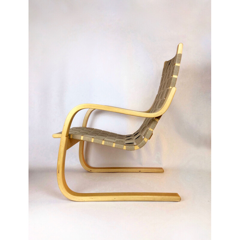 Vintage fauteuil 406 van Alvar Aalto