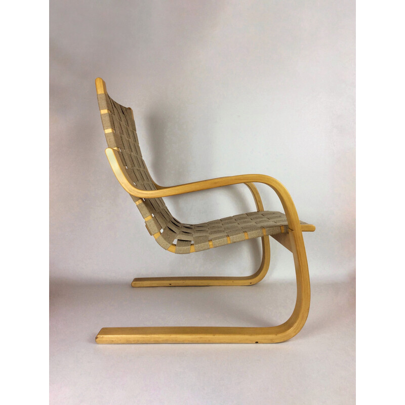 Vintage fauteuil 406 van Alvar Aalto