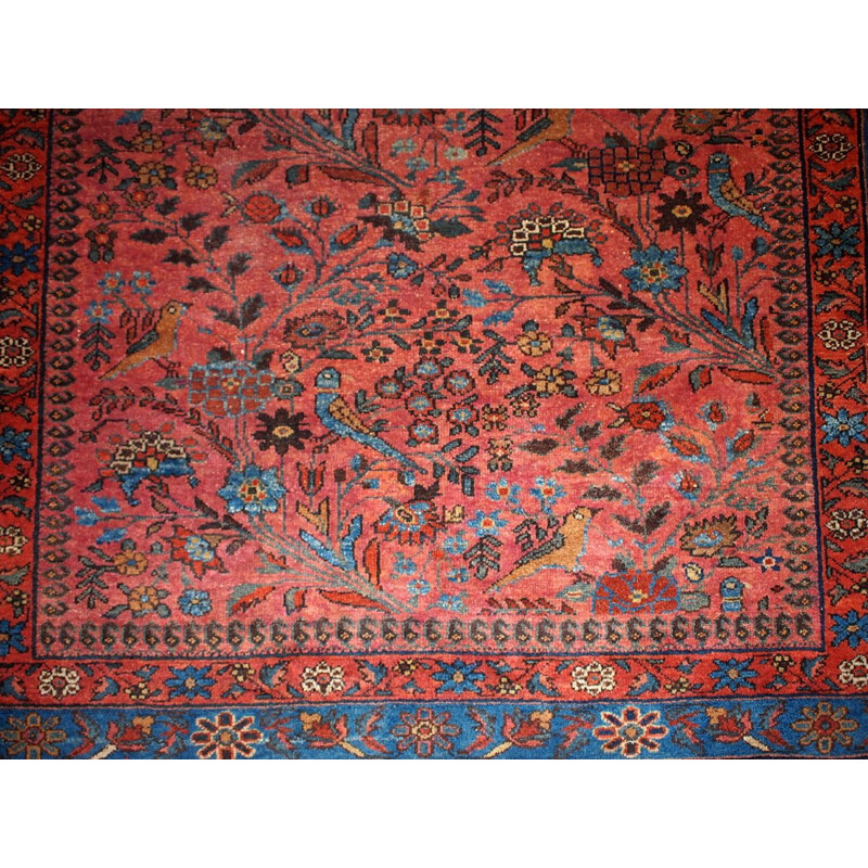 Vintage handmade Persian Lilihan carpet