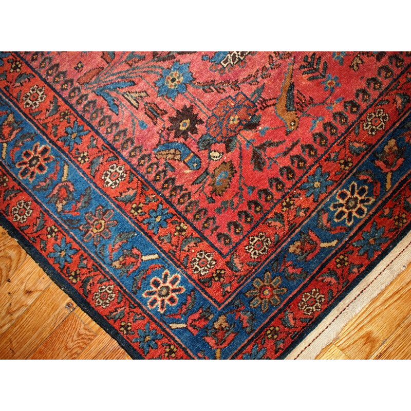 Vintage handmade Persian Lilihan carpet
