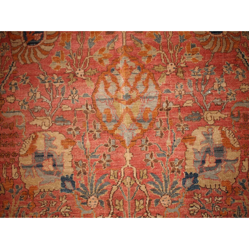 Tapis vintage indien Loristan fait main