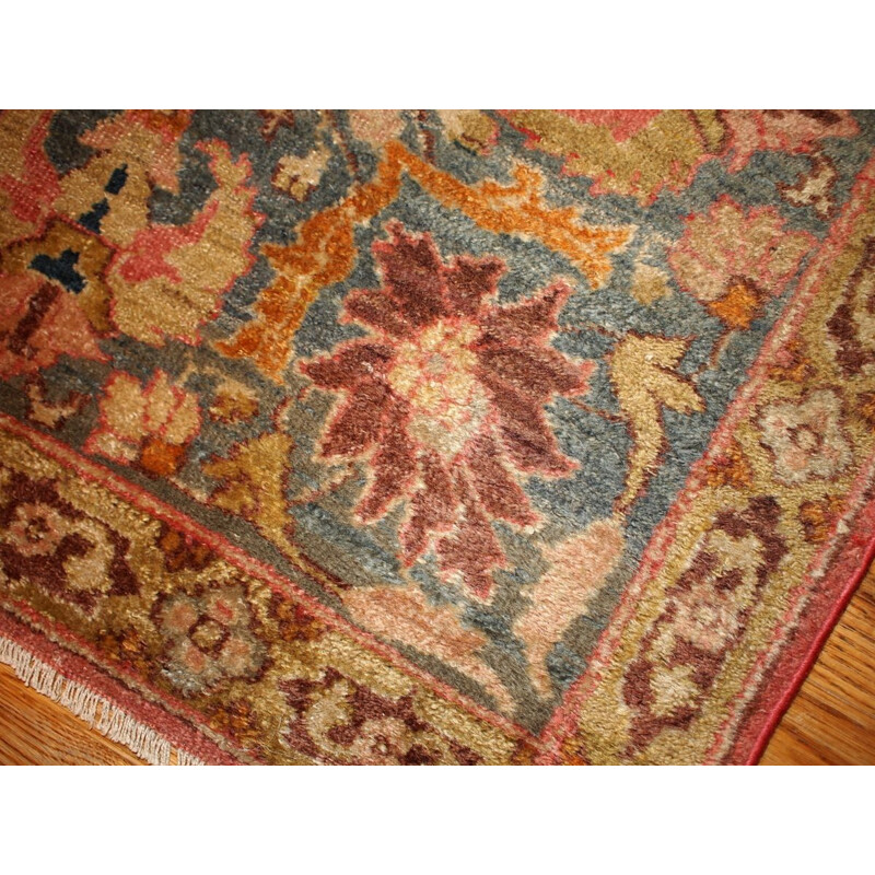 Vintage handmade Indian Loristan carpet