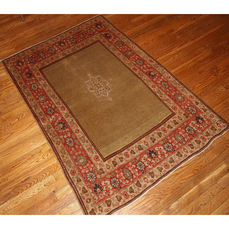 Hand made antique Persian Tabriz rug 