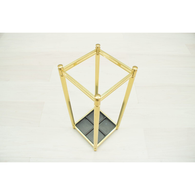 Golden Hollywood Regency Umbrella Stand