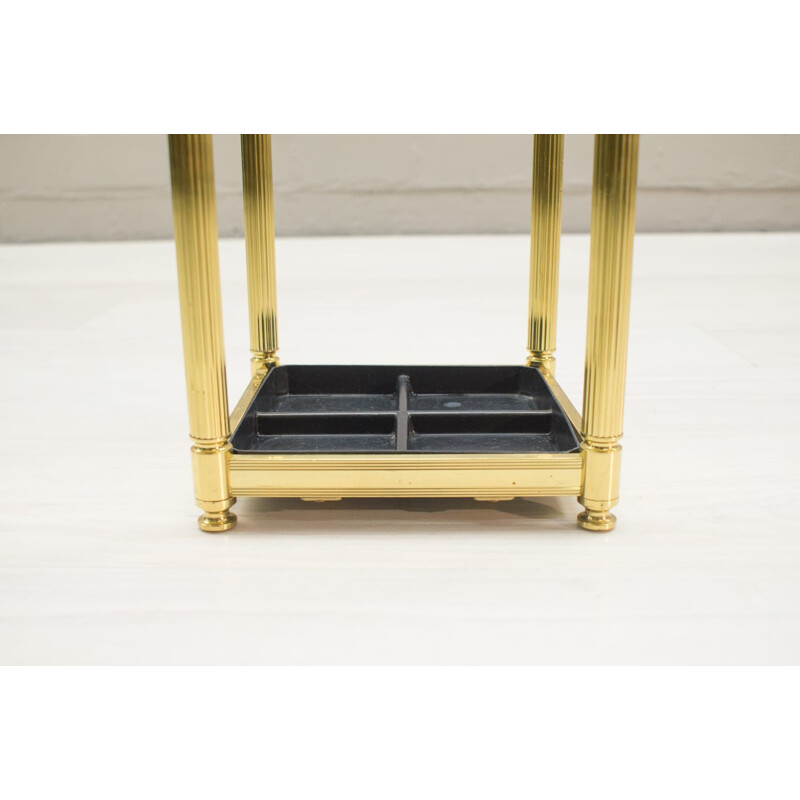 Golden Hollywood Regency Umbrella Stand