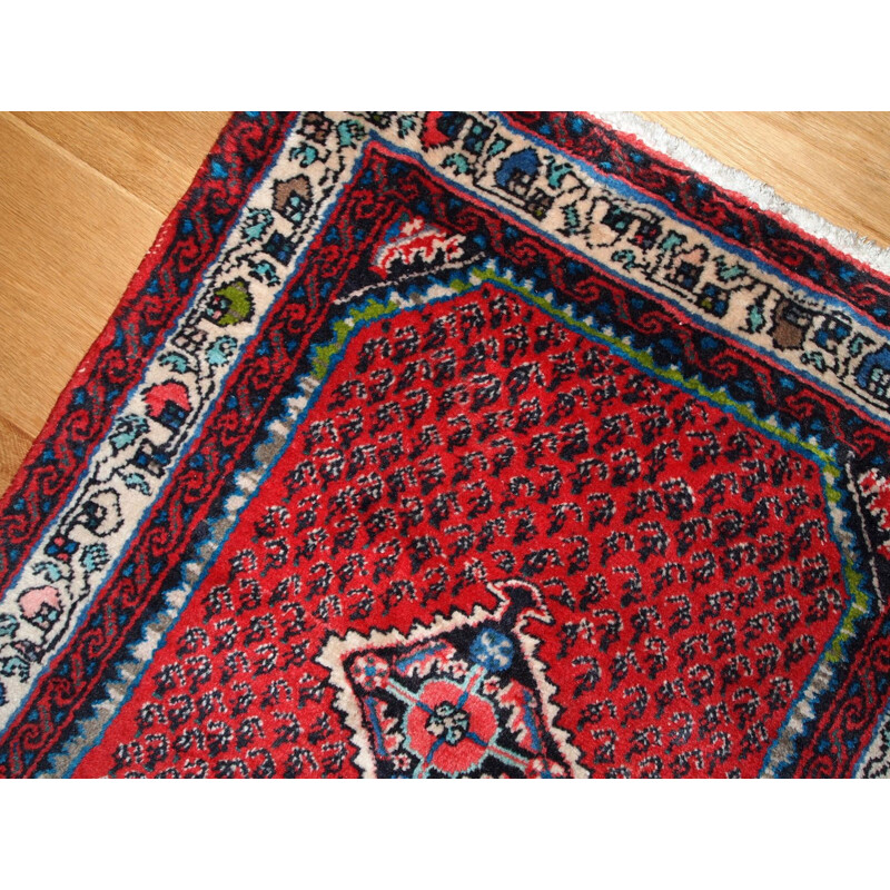 Hand made vintage Persian Hamadan rug