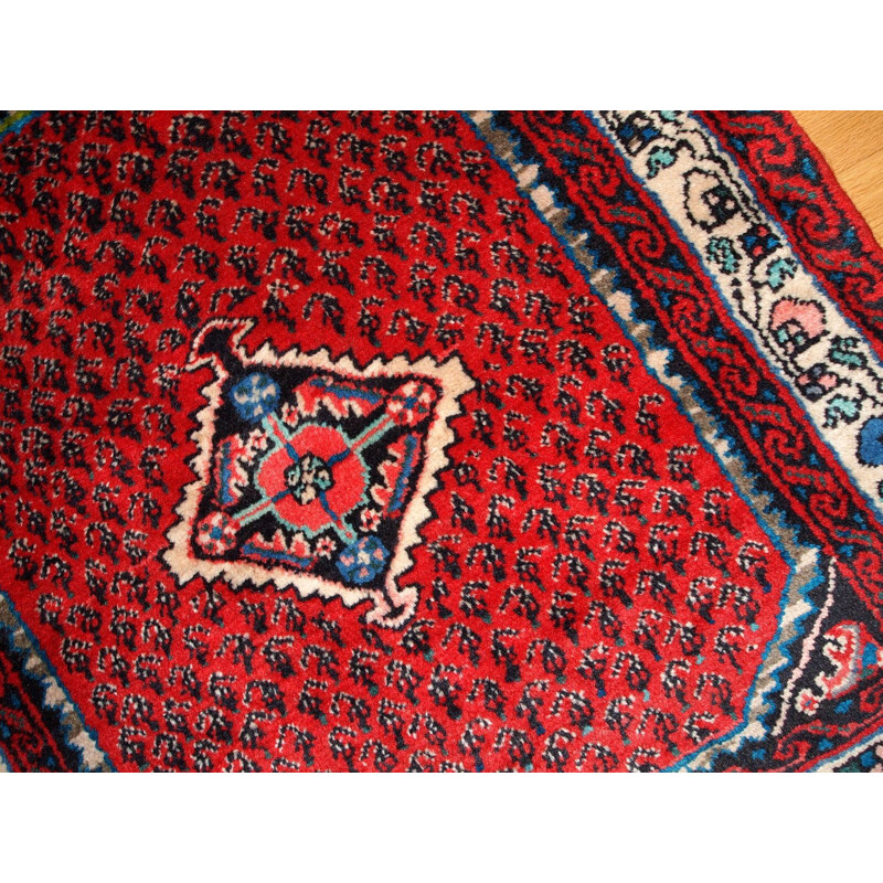 Hand made vintage Persian Hamadan rug