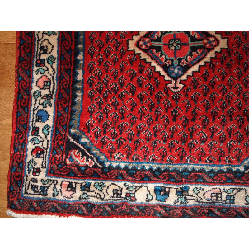 Hand made vintage Persian Hamadan rug