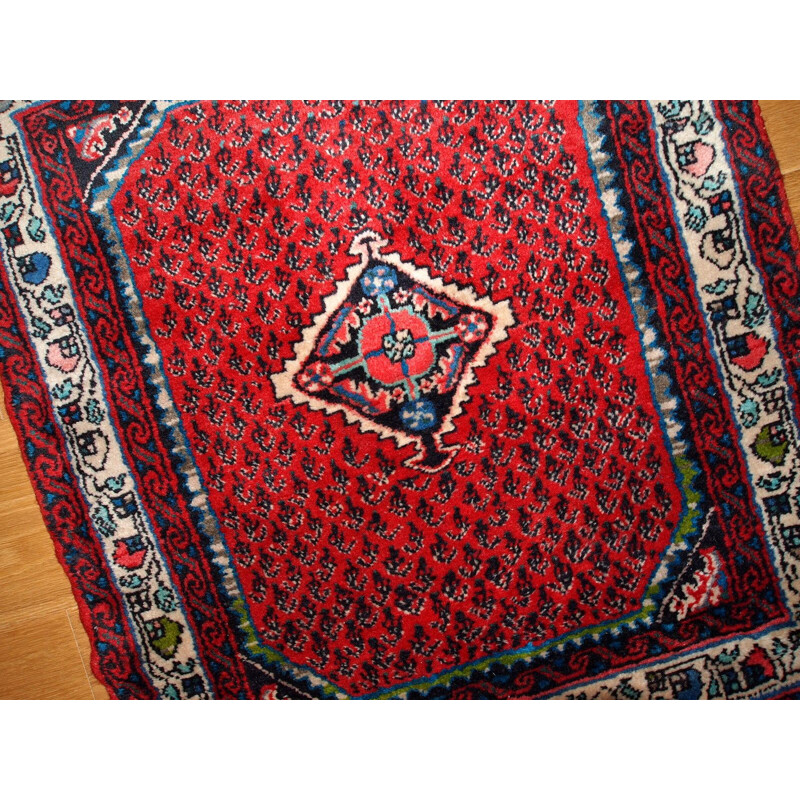 Hand made vintage Persian Hamadan rug