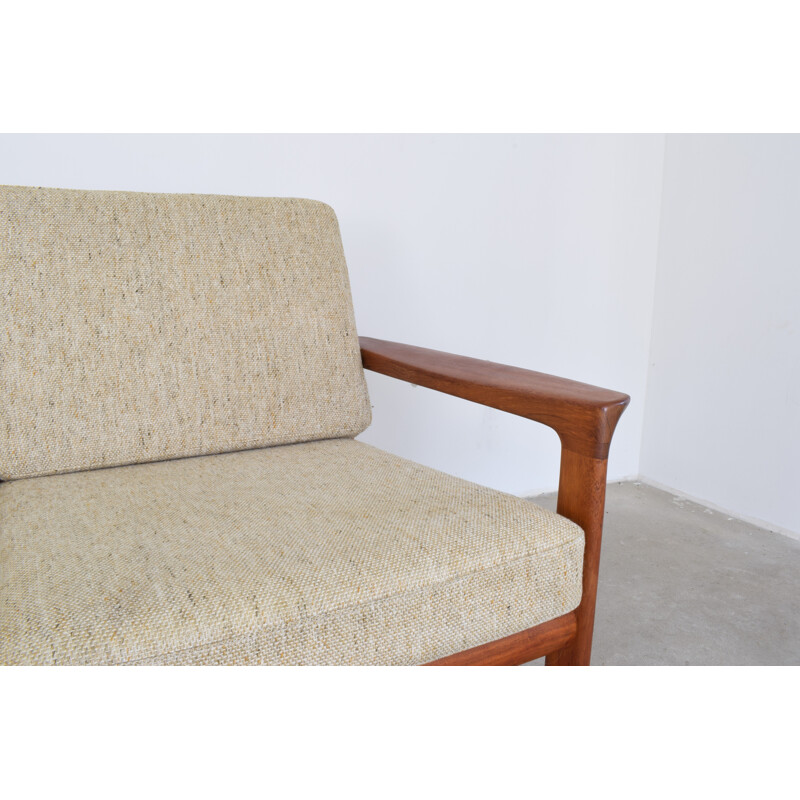 Danish Teak Three-Seater Sofa by Sven Ellekaer for Komfort