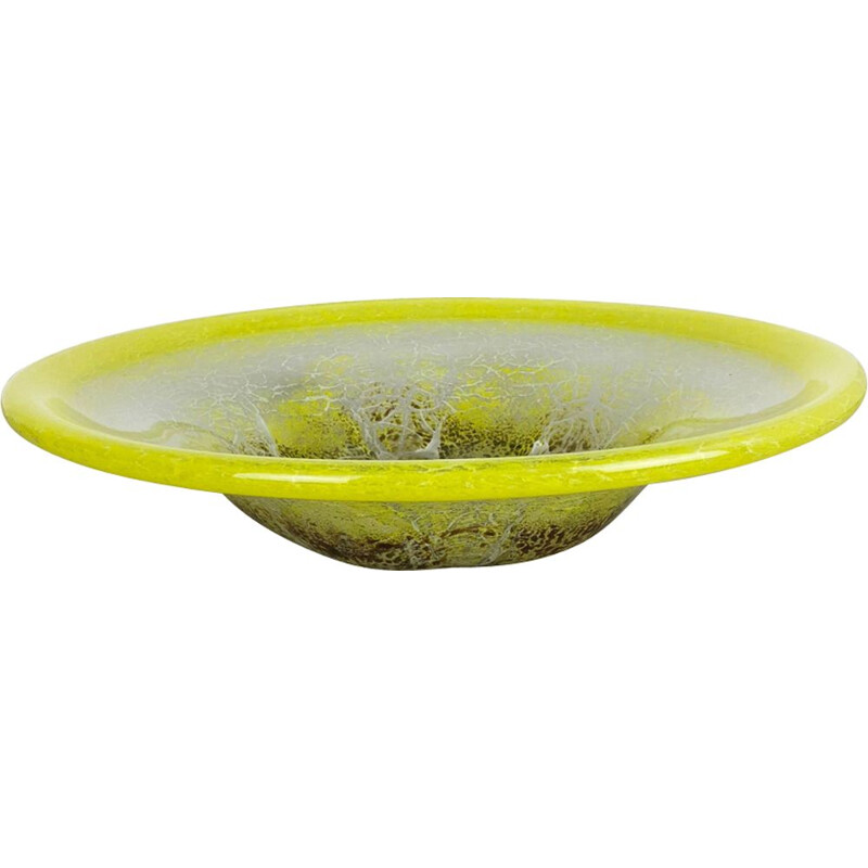 Vintage Glass bowl "Bauhaus" by Karl Wiedmann for WMF Ikor