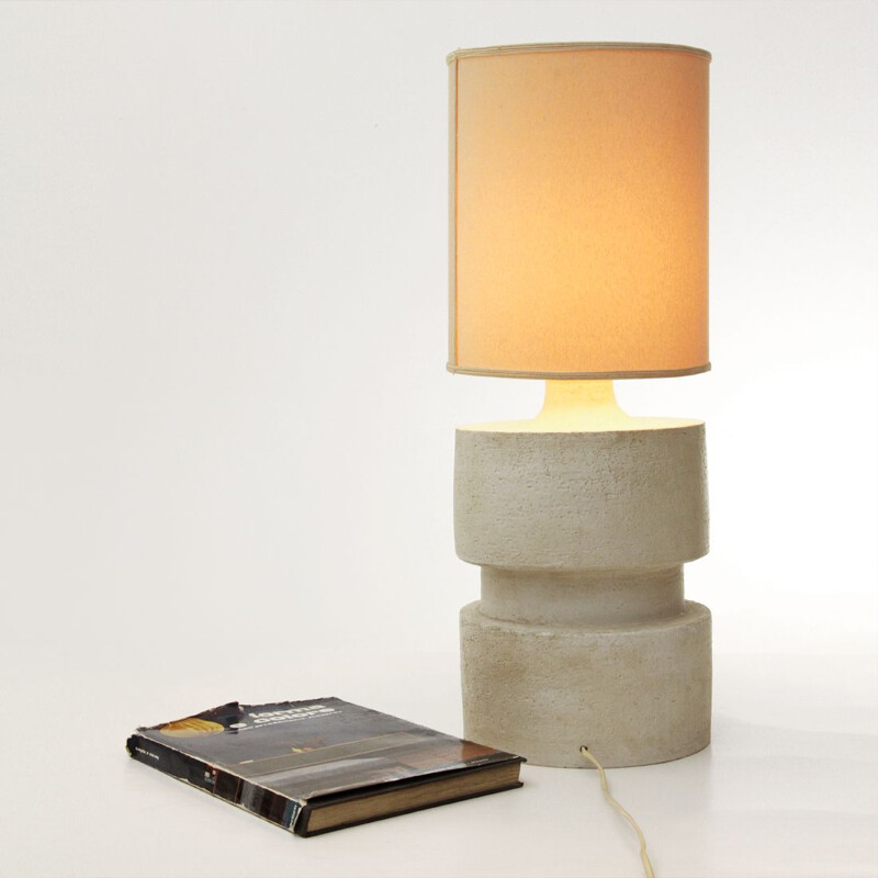 Vintage table lamp in Albisola ceramic by Sandro Soravia