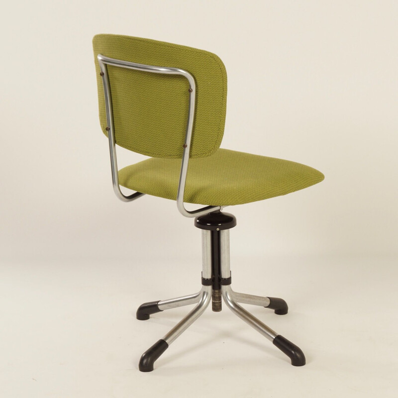 Green Swivel Desk Chair by W.H. Gispen