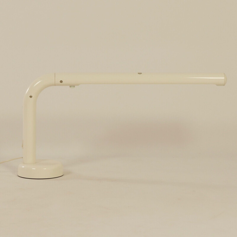 Lampada da tavolo vintage in tubo e plastica di Anders Pehrson per Atelje Lyktan, Svezia 1973