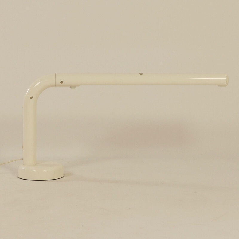 Vintage desk lamp in tube and plastic by Anders Pehrson for Atelje Lyktan, Sweden 1973